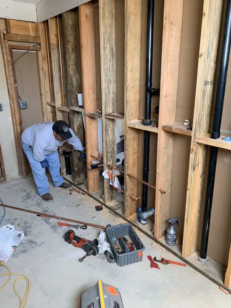 Commercial rough-in plumbing for Gas Line Repair in Creek View